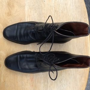 Black Leather Booties